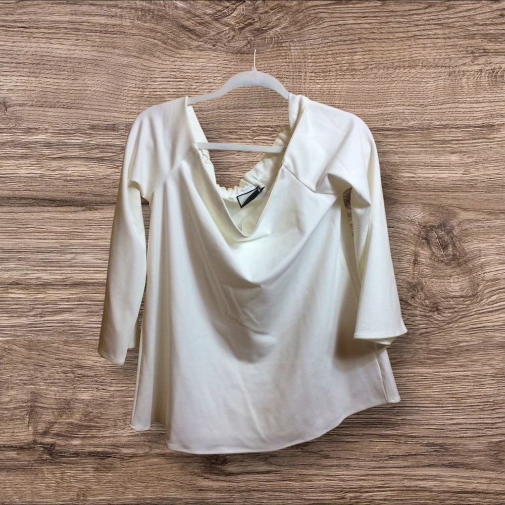Tuckernuck Miranda Off The Shoulder Top. White. Large View 2